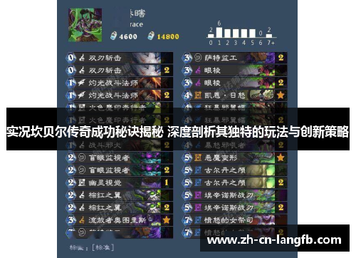 实况坎贝尔传奇成功秘诀揭秘 深度剖析其独特的玩法与创新策略 实况坎贝尔传奇成功秘诀揭秘 深度剖析其独特的玩法与创新策略